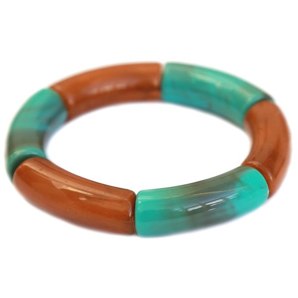 Armband penne brown turquoise